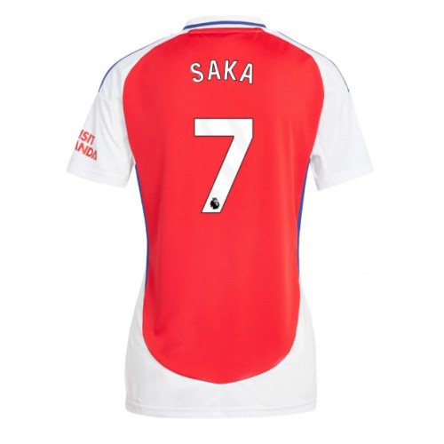 Dámy Fotbalový dres Arsenal Bukayo Saka #7 2024-25 Domácí Krátký Rukáv